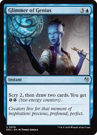 Glimmer of Genius (78) [Commander: Aetherdrift]
