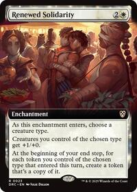 Renewed Solidarity (Extended Art) (23) [Commander: Aetherdrift]