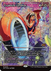 Explosive Getaway (Showcase) (Fracture Foil) (413) [Aetherdrift]