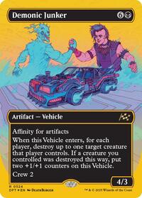Demonic Junker (Borderless) (First-Place Foil) (524) [Aetherdrift]