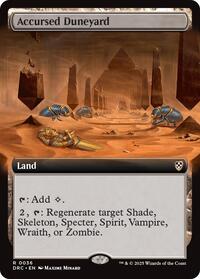 Accursed Duneyard (Extended Art) (36) [Commander: Aetherdrift]