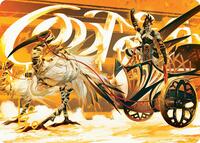 Skyseer's Chariot Art Card (Gold-Stamped Signature) (35) [Art Series: Aetherdrift]