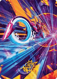 Spotcycle Scouter Art Card (Gold-Stamped Signature) (37) [Art Series: Aetherdrift]