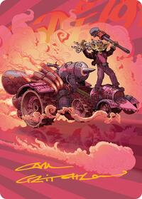 Burner Rocket Art Card (Gold-Stamped Signature) (41) [Art Series: Aetherdrift]