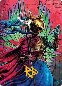 Hazoret, Godseeker Art Card (Gold-Stamped Signature) (52) [Art Series: Aetherdrift]