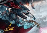Captain Howler, Sea Scourge Art Card (16/54) (Gold-Stamped Signature) (16) [Art Series: Aetherdrift]