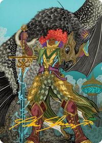 Caradora, Heart of Alacria Art Card (3/54) (Gold-Stamped Signature) (3) [Art Series: Aetherdrift]