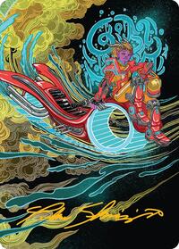 Cloudspire Skycycle Art Card (Gold-Stamped Signature) (44) [Art Series: Aetherdrift]