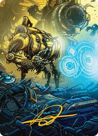 Mendicant Core, Guidelight Art Card (1/54) (Gold-Stamped Signature) (1) [Art Series: Aetherdrift]