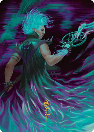 Winter, Cursed Rider Art Card (Gold-Stamped Signature) (AADFT-007) - Art Series: Aetherdrift