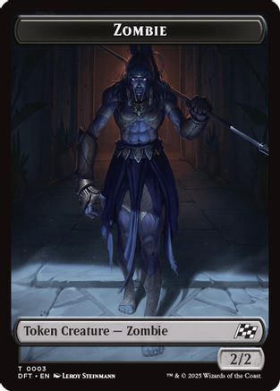Zombie (0003) // Pilot Double-Sided Token (DFT-3 // 1) - Aetherdrift