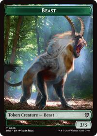 Beast (0010) // Servo Double-Sided Token (10 // 8) [Commander: Aetherdrift]