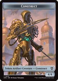 Construct // Beast (0011) Double-Sided Token (12 // 11) [Commander: Aetherdrift]