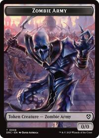 Zombie Army // Shapeshifter Double-Sided Token (8 // 4) [Commander: Aetherdrift]