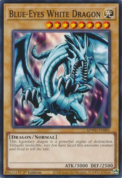 Blue-Eyes White Dragon (SDWD-EN001) (SDWD-EN001) [Structure Deck: Blue-Eyes White Destiny]