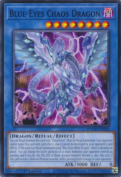 Blue-Eyes Chaos Dragon (SDWD-EN010) [Structure Deck: Blue-Eyes White Destiny]