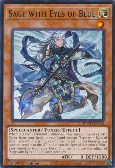 Sage with Eyes of Blue (SDWD-EN013) [Structure Deck: Blue-Eyes White Destiny]