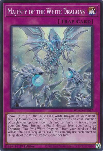 Majesty of the White Dragons (SDWD-EN027) [Structure Deck: Blue-Eyes White Destiny]
