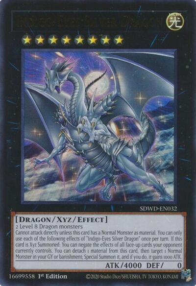 Indigo-Eyes Silver Dragon (SDWD-EN032) [Structure Deck: Blue-Eyes White Destiny]