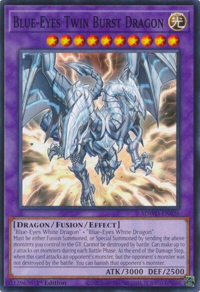 Blue-Eyes Twin Burst Dragon (SDWD-EN036) [Structure Deck: Blue-Eyes White Destiny]