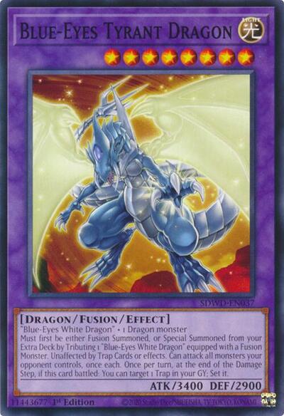 Blue-Eyes Tyrant Dragon (SDWD-EN037) [Structure Deck: Blue-Eyes White Destiny]