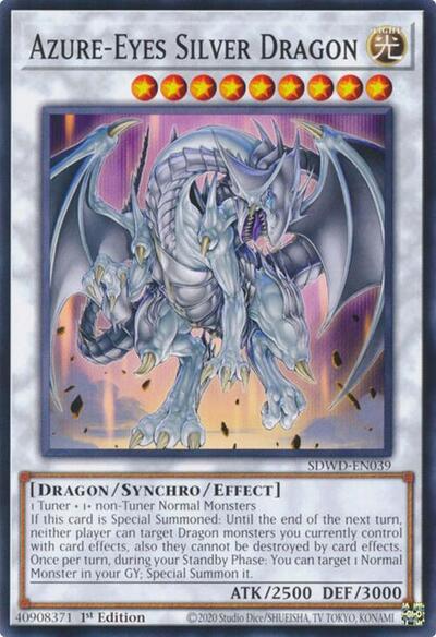 Azure-Eyes Silver Dragon (SDWD-EN039) [Structure Deck: Blue-Eyes White Destiny]