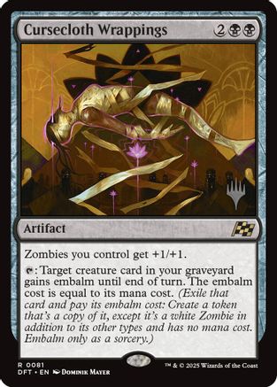 Cursecloth Wrappings (PPDFT-081) - Promo Pack: Aetherdrift Foil