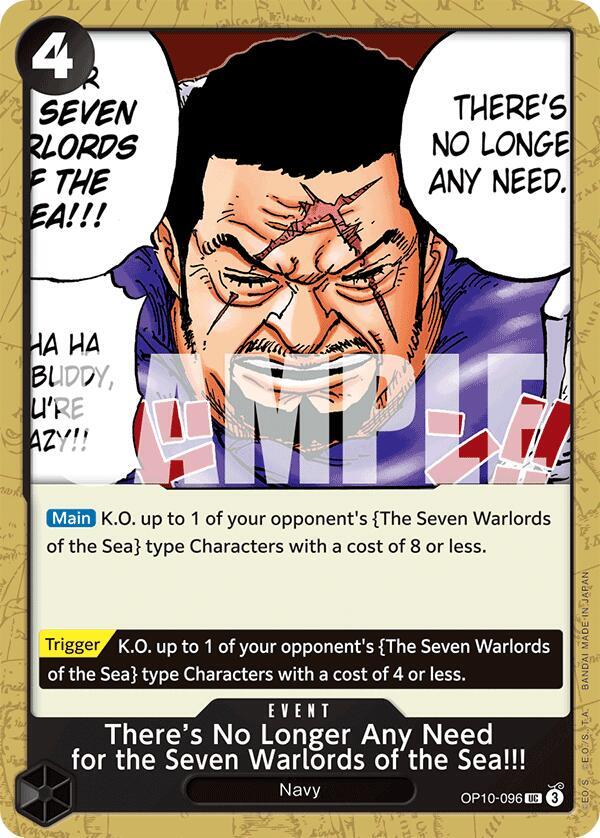 There's No Longer Any Need for the Seven Warlords of the Sea!!! (OP10-096) [Royal Blood]