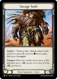 Savage Sash - JDG040 (JDG040) [Flesh and Blood: Promo Cards]