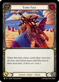 Erase Face - JDG043 (JDG043) [Flesh and Blood: Promo Cards]