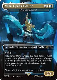 Miku, Queen Electric - Brago, King Eternal (1601) [Secret Lair Drop Series]