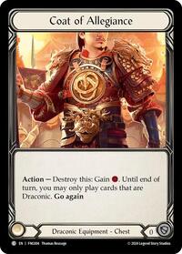 Coat of Allegiance (FNG004) [Blitz Deck: The Hunted - Fang]