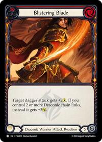 Blistering Blade (Red) (FNG010) [Blitz Deck: The Hunted - Fang]