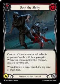 Sack the Shifty (Red) (ARK012) [Blitz Deck: The Hunted - Arakni]