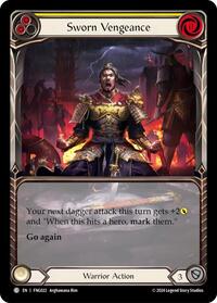 Sworn Vengeance (Yellow) (Extended Art) (FNG022) [Blitz Deck: The Hunted - Fang]