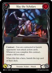 Slay the Scholars (Red) (ARK013) [Blitz Deck: The Hunted - Arakni]