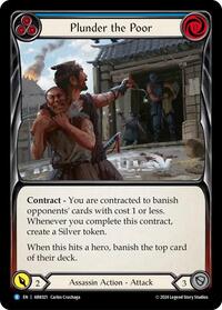 Plunder the Poor (Blue) (ARK021) [Blitz Deck: The Hunted - Arakni]