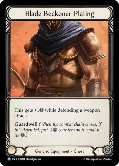 Blade Beckoner Plating (CIN004) [Blitz Deck: The Hunted - Cindra]