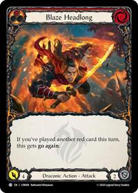 Blaze Headlong (Red) (CIN008) [Blitz Deck: The Hunted - Cindra]