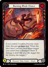 Burning Blade Dance (Red) (CIN009) [Blitz Deck: The Hunted - Cindra]
