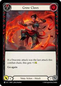 Grow Claws (Red) (CIN013) [Blitz Deck: The Hunted - Cindra]