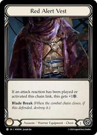 Red Alert Vest (WOD004) [Blitz Deck: The Hunted - Arakni, Web of Deceit]