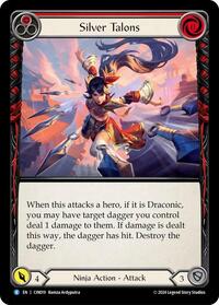 Silver Talons (Red) (CIN019) [Blitz Deck: The Hunted - Cindra]
