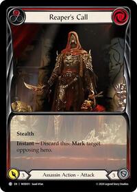 Reaper's Call (Red) (Extended Art) (WOD011) [Blitz Deck: The Hunted - Arakni, Web of Deceit]