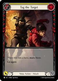 Tag the Target (Yellow) (Extended Art) (CIN022) [Blitz Deck: The Hunted - Cindra]