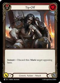 Tip-Off (Red) (WOD012) [Blitz Deck: The Hunted - Arakni, Web of Deceit]