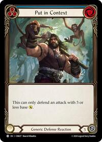 Put in Context (Blue) (CIN027) [Blitz Deck: The Hunted - Cindra]