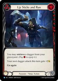 Up Sticks and Run (Blue) (WOD026) [Blitz Deck: The Hunted - Arakni, Web of Deceit]