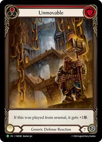 Unmovable (Red) (Extended Art) - FAB306 (FAB306) [Flesh and Blood: Promo Cards]
