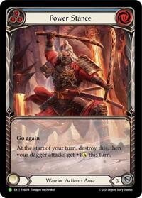 Power Stance (Blue) (Extended Art) - FAB314 (FAB314) [Flesh and Blood: Promo Cards]